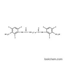 Benzoic acid,3,3'-[(1,6-dioxo-1,6-hexanediyl)diimino]bis[2,4,6-triiodo- CAS NO.606-17-7