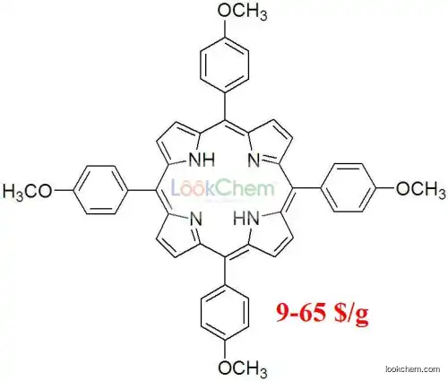 Hualong porphyrin 22112-78-3, 9-65$/g, Tetrakis(4-methoxyphenyl)porphyrin(22112-78-3)