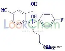 (-)4-[4-(dimethylamino)-1-(4'-fluorophenyl)-1-hydroxy-butyl]-3-(hydroxymethyl)-benzonitrile