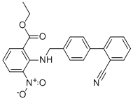 2-[[(2'-Cyano[1,1'-biphenyl]-4-yl)methyl]amino]-3-nitro-benzoic acid ethyl ester