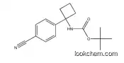 tert-butyl 1-(4-cyanophenyl)cyclobutylcarbamate