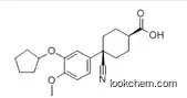 4-cyano-4-(3-cyclopentyloxy-4-methoxy-phenyl)cyclohexane-1-carboxylic acid