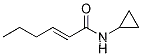 2-HexenaMide,N-cyclopropyl-, (2E)-