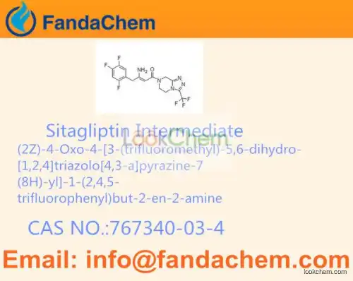 2Z)-4-Oxo-4-[3-(trifluoromethyl)-5,6-dihydro-[1,2,4]triazolo[4,3-a]pyrazine-7(8H)-yl]-1-(2,4,5-trifluorophenyl)but-2-en-2-amine /  Sitagliptin Intermediate  cas 767340-03-4