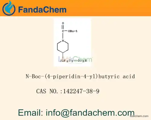 N-Boc-(4-piperidin-4-yl)butyric acid / 4-(3-CARBOXY-PROPYL)-PIPERIDINE-1-CARBOXYLIC ACID TERT-BUTYL ESTER cas  142247-38-9