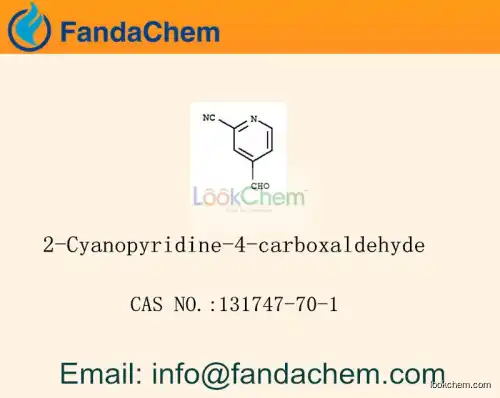 2-Cyanopyridine-4-carboxaldehyde cas  131747-70-1