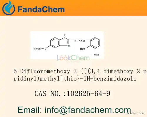 5-Difluoromethoxy-2-{[(3,4-dimethoxy-2-pyridinyl)methyl]thio}-1H-benzimidazole cas  102625-64-9(102625-64-9)