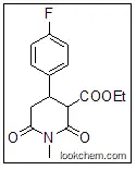 trans 3-ethoxycarbonyl-4-(4'-fluorophenyl)-N-methyl-piperidine-2,6-dione