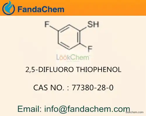 2,5-DIFLUOROBENZENETHIOL / C6H4F2S cas no 77380-28-0 (Fandachem)