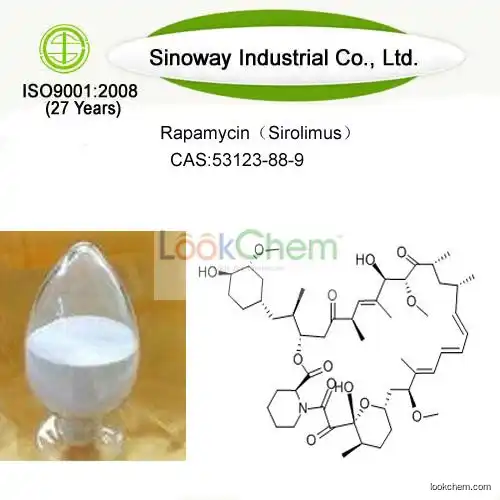 GMP certified Rapamycin Sirolimus with very competitive price