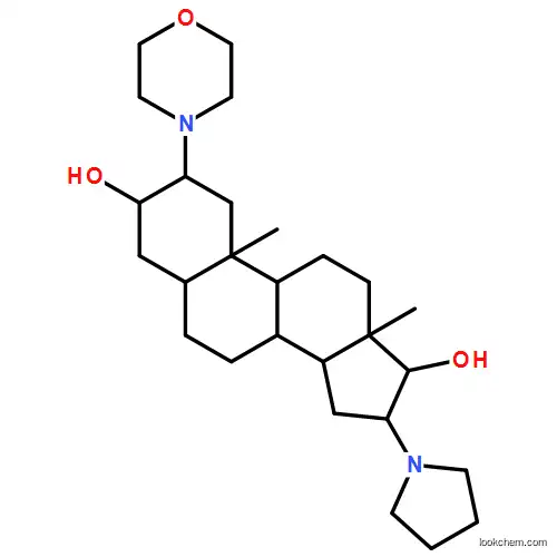 (2b,3a,5a,16b,17b)-2-(4-Morpholinyl)-16-(1-pyrrolidinyl)androstane-3,17-diol(119302-20-4)