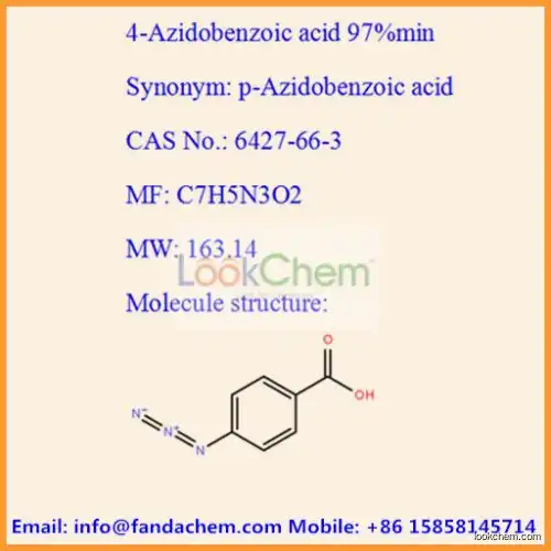 97%min 4-Azidobenzoic acid, p-Azidobenzoic acid cas:6427-66-3 from Hangzhou Fandachem Co.,Ltd