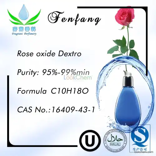 liquid fragrance and aroma cosmetic flavor Rose oxide Dextro(16409-43-1)