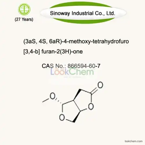 (3aS, 4S, 6aR)-4-methoxy-tetrahydrofuro [3,4-b] furan-2(3H)-one,Darunavir intermediate, 866594-60-7