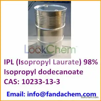 IPL (Isopropyl Laurate) 98%, Isopropyl dodecanoate,CAS: 10233-13-3, leading exporter,FandaChem,China