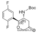 tert-butyl ((2S,3R)-2-(2,5-difluorophenyl)-5-oxotetrahydro-2H-pyran-3-yl)carbamate