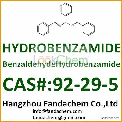 HYDROBENZAMIDE; BenzaldehydeHydrobenzamide; cas:92-29-5 from Fandachem