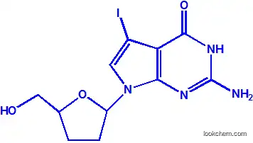 7-iodo-2',3'-dideoxy-7-deaza-D-guanosine
