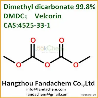 Dimethyl dicarbonate(DMDC) 99.8%,Velcorin, CAS:4525-33-1 from Hangzhou Fandachem Co.,Ltd
