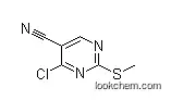 4-Chloro-2-(methylthio)pyrimidine-5-carbonitrile CAS NO.:33089-15-5