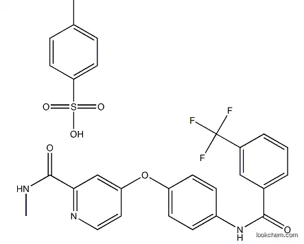 1338443-27-8  N-Methyl-4-(4-(3-(trifluoroMethyl)benzaMido)phenoxy)picolinaMide Tosylate