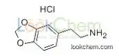 1653-64-1        C9H12ClNO2       3,4-METHYLENEDIOXYPHENETHYLAMINE HYDROCHLORIDE