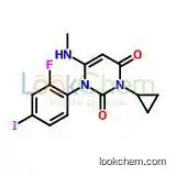 3-cyclopropyl-1-(2-fluoro-4-iodophenyl)-6-(methylamino)pyrimidine-2,4(1H,3H)-dione