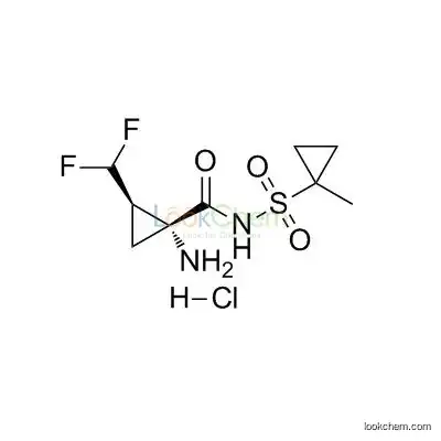 (1R,2R)-1-amino-2-(difluoromethyl)-N-(1-methylcyclopropylsulfonyl)cyclopropanecarboxamide hydrochloride