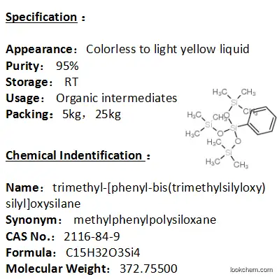 In stock trimethyl-[phenyl-bis(trimethylsilyloxy)silyl]oxysilane 2116-84-9