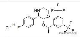 Bis(trifluoromethyl)phenyl]ethoxy}-3-(4-fluorophenyl)morpholine hydrochloride