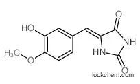5-[(3-hydroxy-4-methoxyphenyl)methylidene]imidazolidine-2,4-dione cas no. 4368-00-7