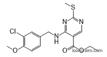 ethyl 4-((3-chloro-4-methoxybenzyl)amino)-2-(methylthio)pyrimidine-5-carboxylate(330785-81-4)