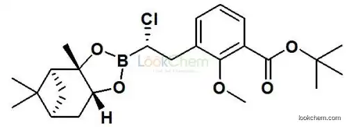 [(1S)-2-(3-tert-butoxycarbonyl-2-methoxy-phenyl)-1-chloro-ethyl]boronic acid (+)-pinanediolato diester