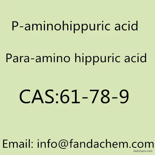 P-aminohippuric acid, cas no: 61-78-9