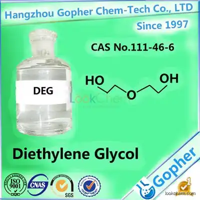 The best Chemical solvent: Diethylene Glycol DEG 99.9% with factory price CAS No.111-46-6