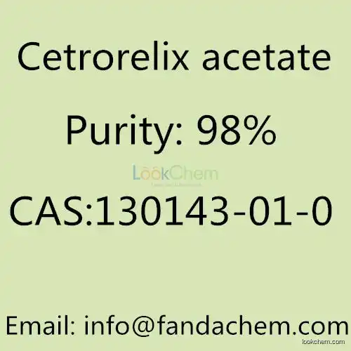 Cetrorelix acetate 98% CAS NO: 130143-01-0 from Fandachem