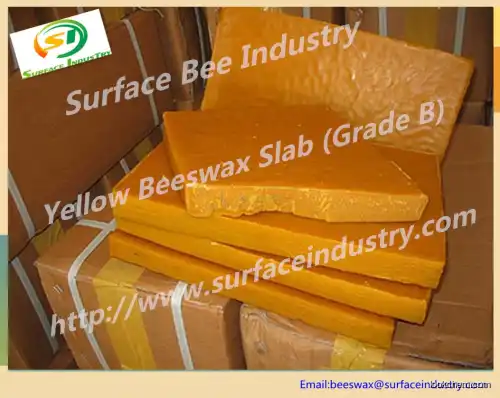 High Quality Yellow Bees Wax Slab in Candle Industry
