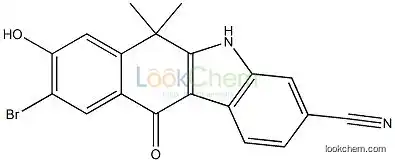 9-Bromo-8-hydroxy-6,6-dimethyl-11-oxo-6,11-dihydro-5H-benzo[b]carbazole-3-carbonitrile(1256579-06-2)