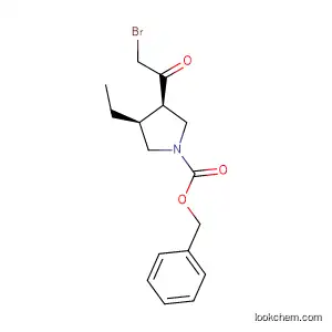 (3R,4S)-3-(2-bromoacetyl)-4-ethyl-1-Pyrrolidinecarboxylic acid