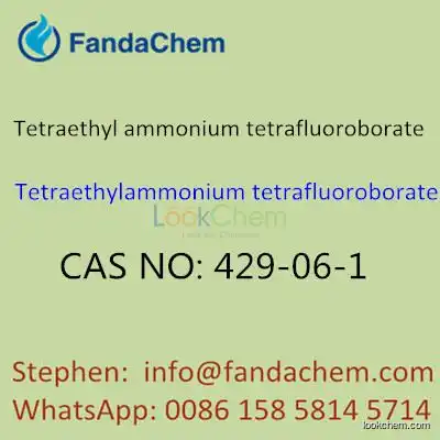 Tetraethyl ammonium tetrafluoroborate, CAS NO: 429-06-1