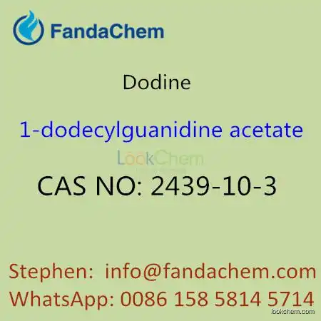 Dodine (N-dodecylguanidine monoacetate),CAS NO :2439-10-3  from Hangzhou Fanda chemical co.,ltd