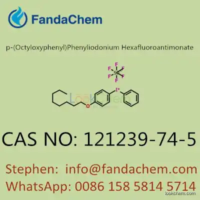 p-(Octyloxyphenyl)Phenyliodonium Hexafluoroantimonate, cas no: 121239-74-5