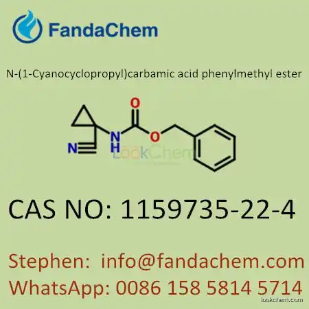 N-(1-Cyanocyclopropyl)carbamic acid phenylmethyl ester, cas no: 	1159735-22-4