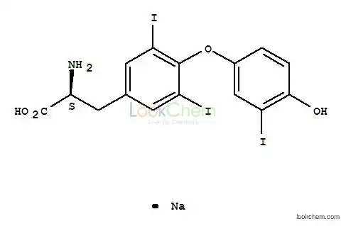 3,3',5-Triiodo-L-thyronine, sodium salt 55-06-1
