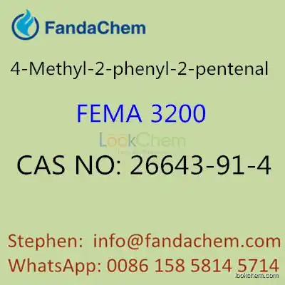 FEMA 3200, 4-Methyl-2-phenyl-2-pentenal, CAS NO: 26643-91-4