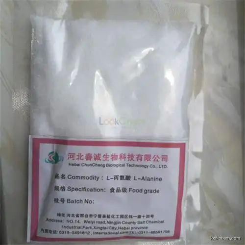 L-Alanine Chinese supplier  bulk capacity  low price(56-41-7)