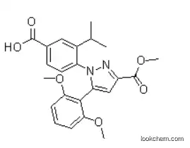 4-5-(2,6-Dimethoxyphenyl)-3-(methoxycarbonyl)-1H-pyrazol-1-yl-3-(propan-2-yl)benzoic acid(184163-80-2)