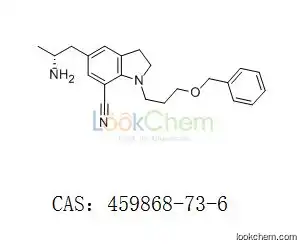 5-[(2R)-2-Aminopropyl]-2,3-dihydro-1-[3-(phenylmethoxy)propyl]-1H-indole-7-carbonitrile