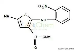 3-Thiophenecarboxylicacid, 5-methyl-2-[(2-nitrophenyl)amino]-, methyl ester