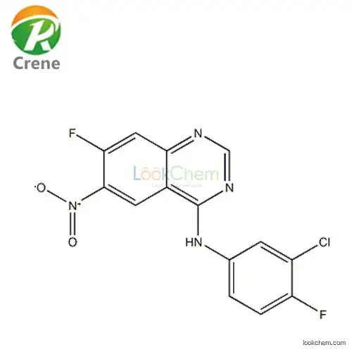 N-(3-Chloro-4-fluorophenyl)-7-fluoro- 6-nitro-4-quinazolinamine